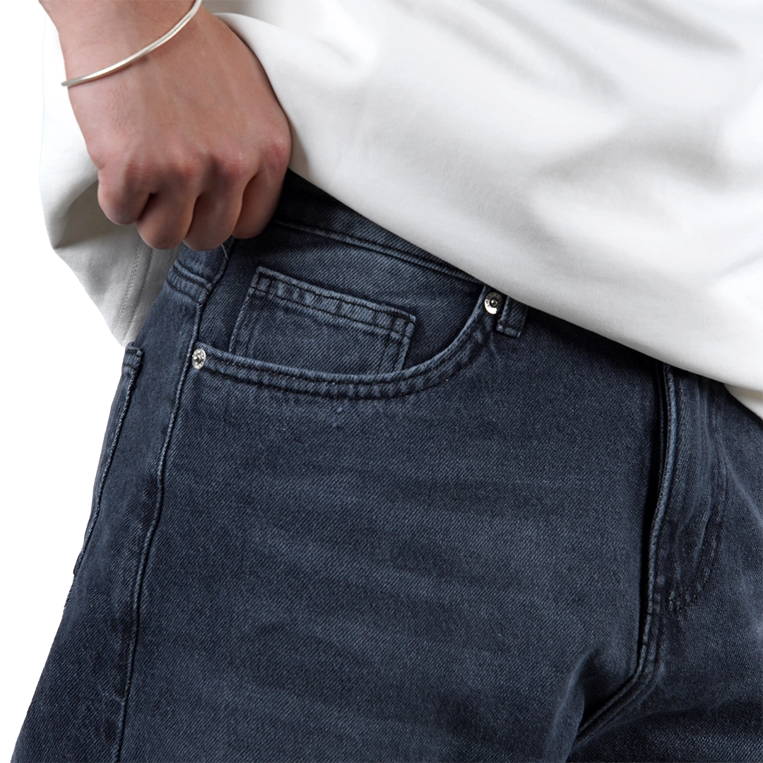 Dark gray baggy fit