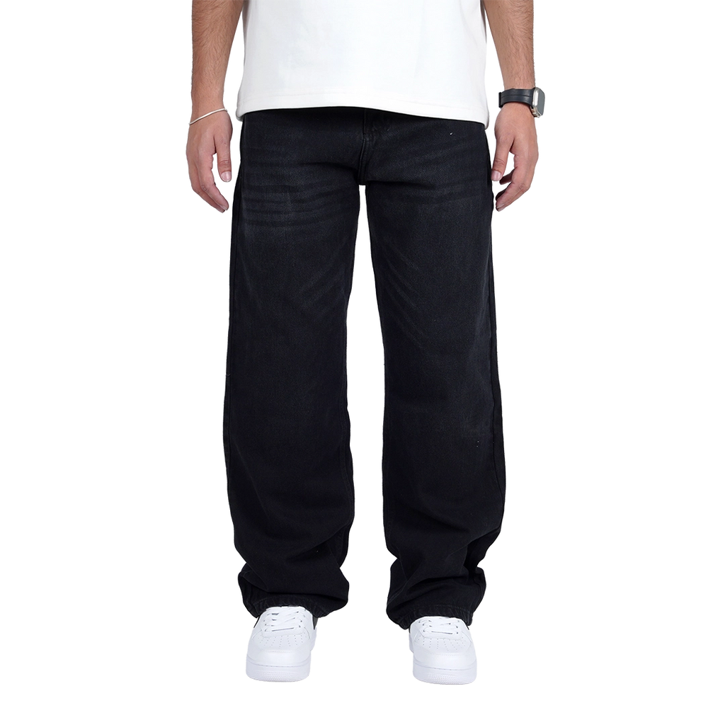 Black washed Baggy fit