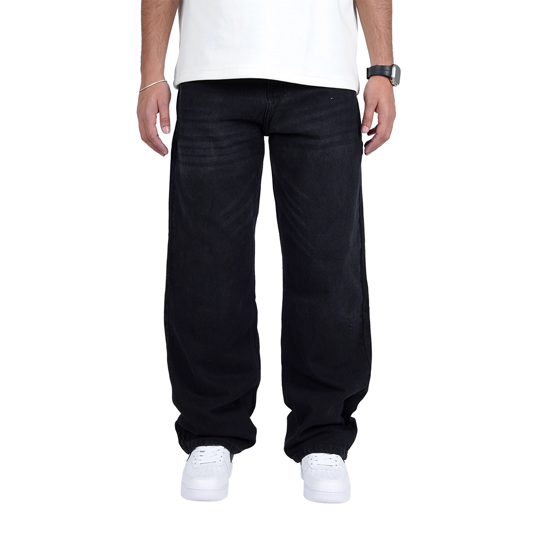 Black washed Baggy fit