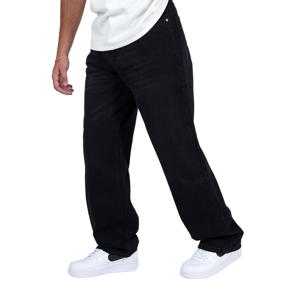 Black washed Baggy fit