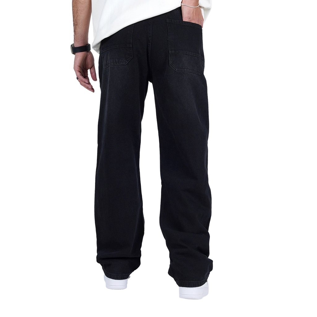 Black washed Baggy fit